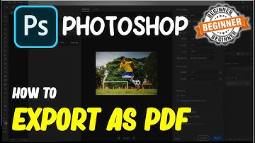 Photoshop How To Export As Pdf