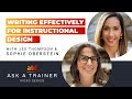 Ask a Trainer: Writing Effectively for Instructional Design