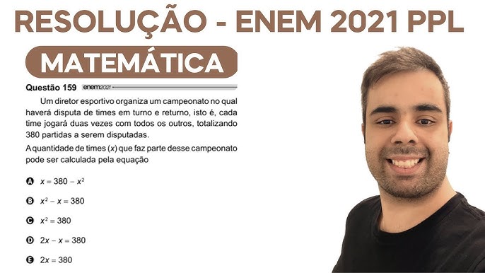 🛑149 Enem 2016 PPL - PROBABILIDADE - Em um campeonato de futebol