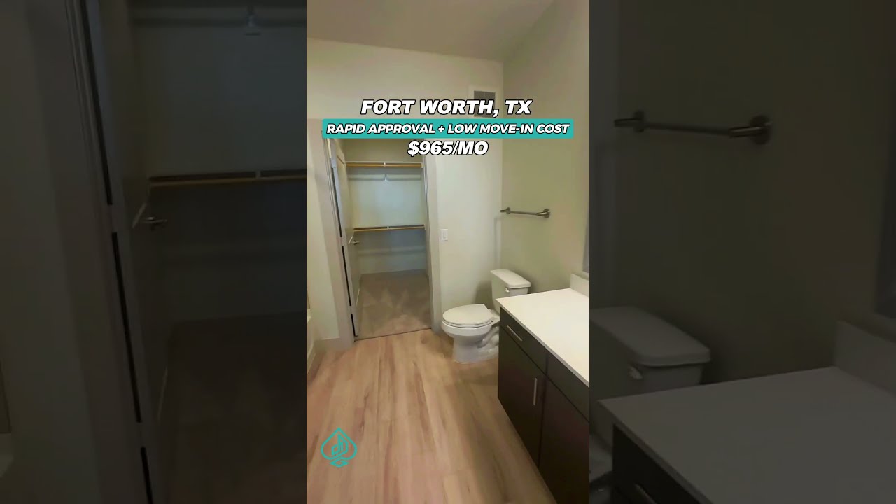 $950/month gets you moved in Fort Worth! 