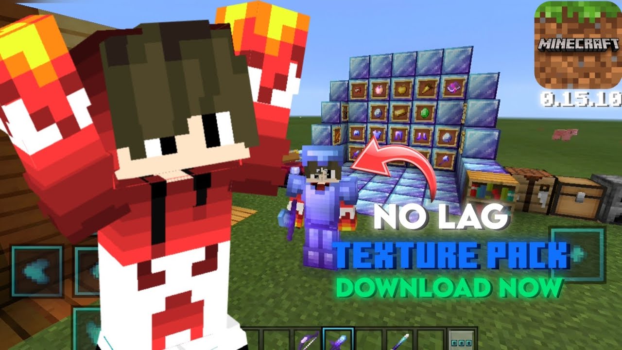 Best Lag-Free Texture Pack for Minecraft & Craftsman 0.15.10! 🚀 (Link ...