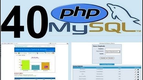 vídeo 40 -Curso de PHP y MysQL-Bases de Datos IV