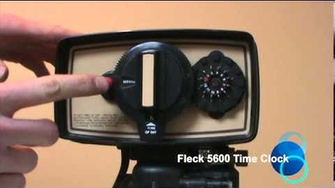 Fleck 5600 Time Clock: How to set time of day
