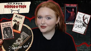 24 Hours Reading, Watching, & Cross Stitching Horror 👻
