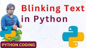 Blinking Text in Python | Python Tutorial in Hindi