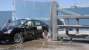 Tesla Model 3 (2018-2019) Crash Tests (Side-Pole, Front, Side)