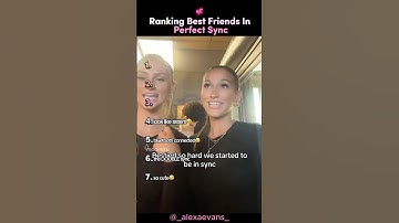 Ranking Best Friends In Perfect Sync 💖 #bestfriend