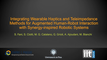 Simplifying telerobotics: wearability and teleimpedance improves human-robot interactions.