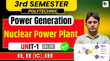 🔥 Nuclear Power Plant | Power Generation | Polytechnic 3rd Semester | UNIT-1 #-20 | EE, EEE, EE (IC)