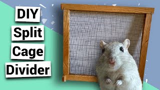 How to make a gerbil split cage divider