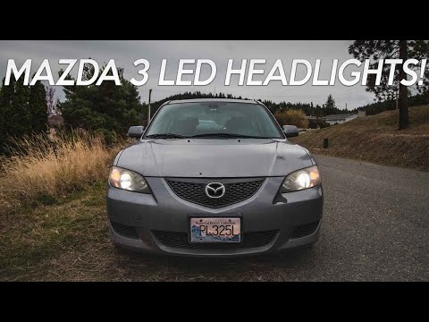 Mazda 3 LED Headlight Install!