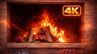 Fireplace Sounds for Better Sleep | CalmFlamea