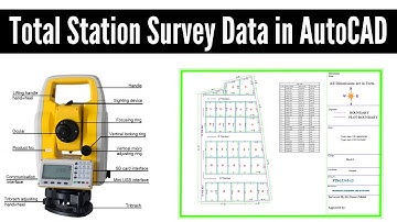 Importing Total Station Survey Data in AutoCAD