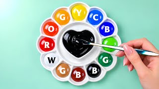 4 Amazing Color Mixing Ideas Using Only Basic Colors! Satisfying Color Mixing
