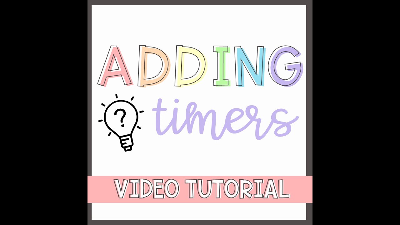 Tips for Adding Timers to Center Rotation Slides
