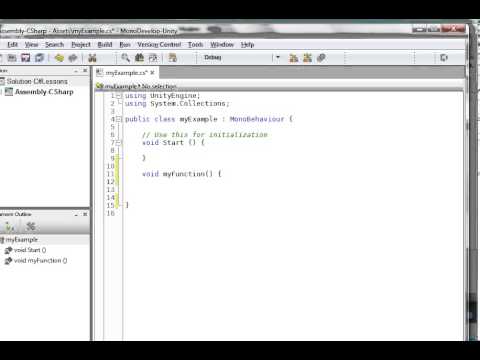 UNITY3D - C# Lesson - 12 Intro to Functions
