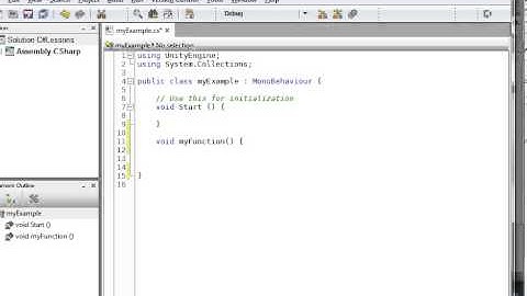 UNITY3D - C# Lesson - 12 Intro to Functions