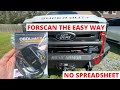 Forscan tutorial with no spreadsheet f250  f150 bambi mode double honk splash screen on fords
