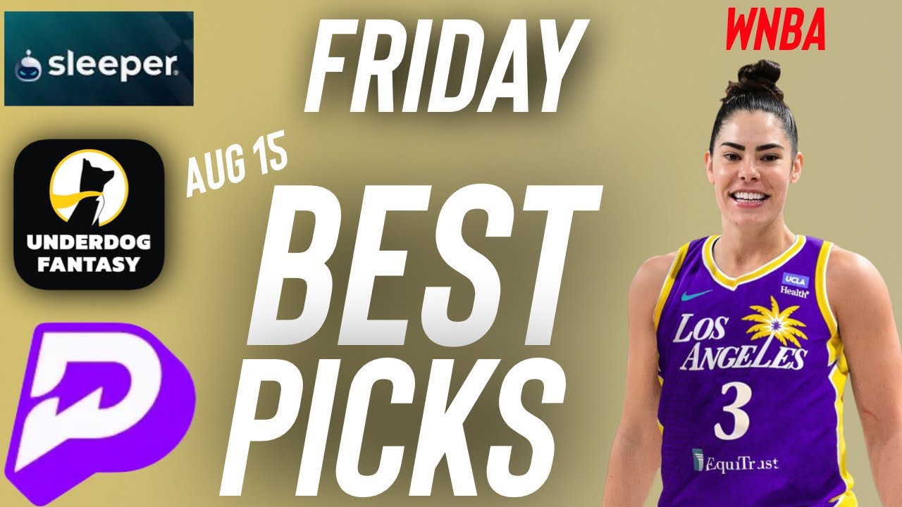 PrizePicks WNBA Friday Best Player Prop Bets 8/15/25 | Best WNBA Parlay  Picks Today August 15 🚀