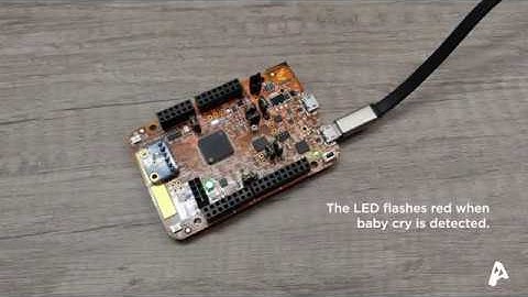 Sound recognition running on an Arm Cortex-M0+