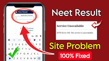 neet result 2025 service unavailable problem | neet site not working | neet result password problem