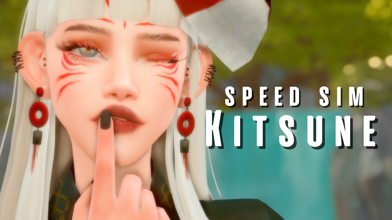 Kitsune speed sims + CC FOLDER || colab @keiuncore los sims 4 - YouTube