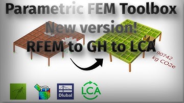 RFEM to Grasshopper to LCA - New Version of the Parametric FEM Toolbox!