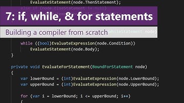 Episode 7: if-, while- and for-statements