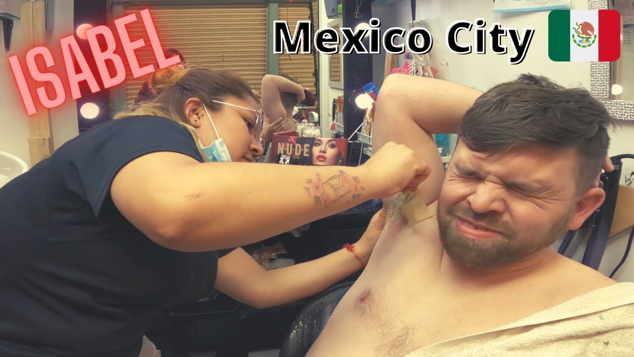 💈 $5 ARMPIT WAXING by “Isabel” in Mexico City / Ciudad de Mexico 🇲🇽  (Mercado Cartagena) ASMR