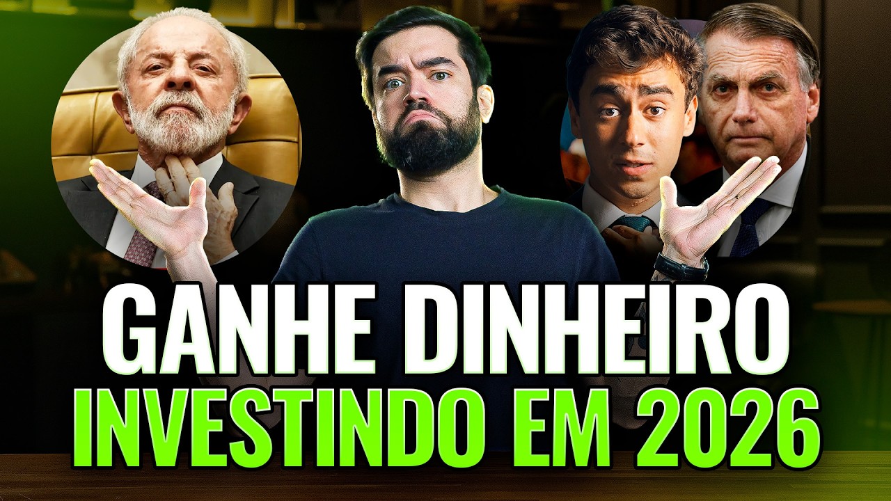 OS MELHORES INVESTIMENTOS PARA 2026 | COMO INVESTIR em ANO DE ELEIÇÕES e QUEDA DA TAXA SELIC