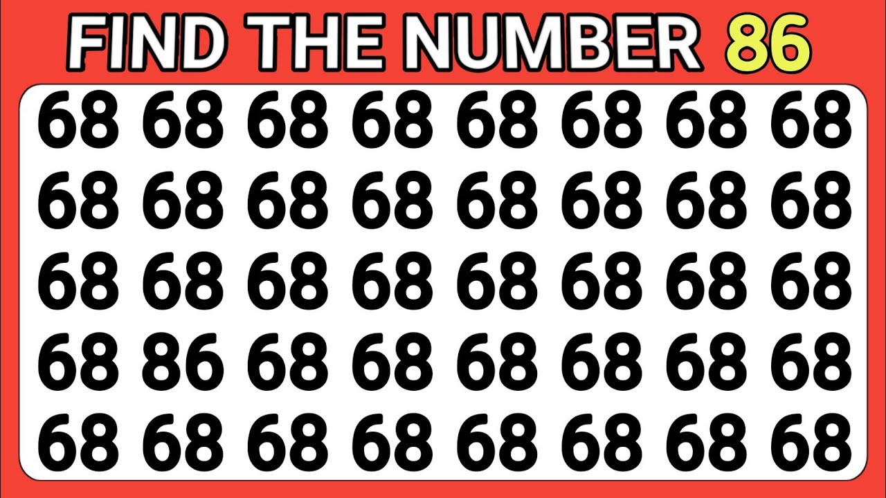FIND THE ODD ONE OUT | NUMBER AND LETTER EDITION | SPOT THE DIFFERENCE ...