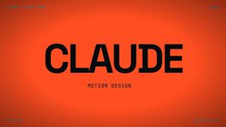 I asked Claude to make its own motion design showreel