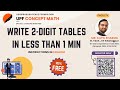 UPF Concept Math Classes - Class 1 (English) |  Quick Multiplication Table Trick and Addition