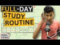 Full day routine for exam preparation  how many hours to study