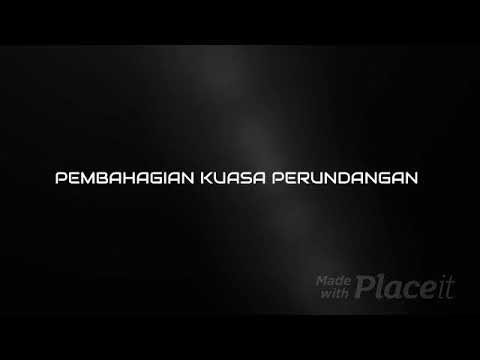 PENGAJIAN AM STPM : PEMBAHAGIAN KUASA PERUNDANGAN / SEMOGA BERMANFAAT😉