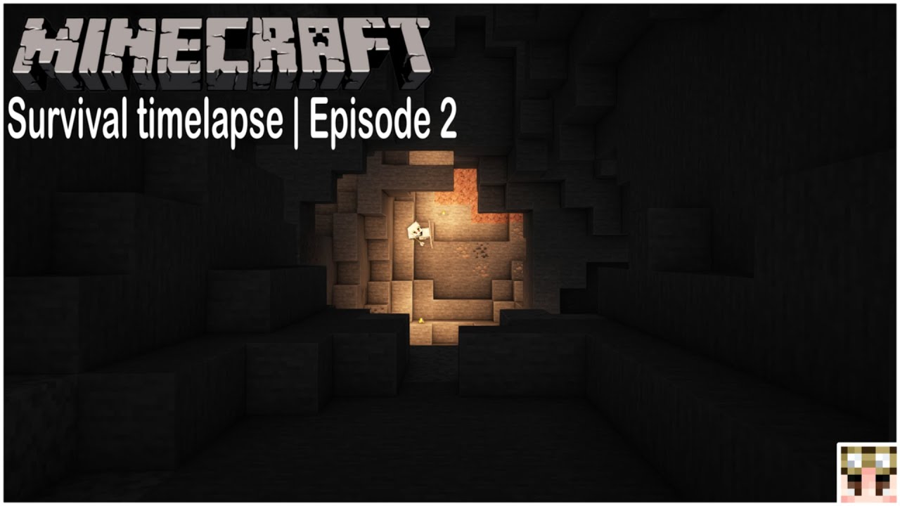 Minecraft survival timelapse - Let's play | Episode 2 - The Big Cave ...