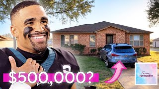 Jalen Hurts | House Tour 2025 | Philadelphia Eagles Quarterback's 'Humble' Home