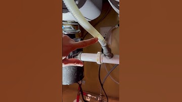 Dishwasher drain connection #homeinspection #dishwasher #plumbing ing