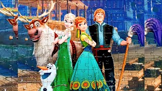 Karlar ülkesi elsa anna yapboz oyunu | elsa and anna disney princess puzzle games let it go frozen 2 screenshot 5
