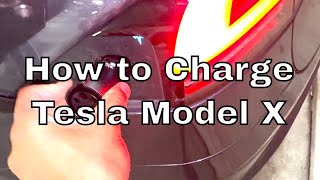 Tesla Model X - How to Charge Tesla Model X