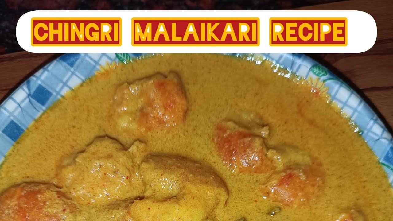 Chingri malaikari recipe|Bengali prawn malai curry|Chingari macher ...