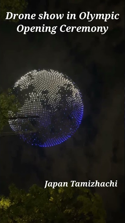 Tokyo Olympics opening ceremony, Drone show , 1824 Drones used #Shorts