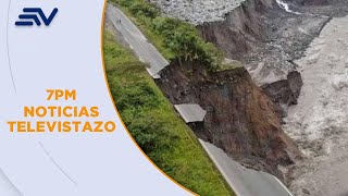 La erosión del río Coca pone en riesgo la infraestructura vial y de la Hidroeléctrica | Televistazo