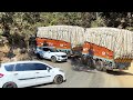 Highly Danger Ghat Road Truck Driving Problems | Lorry Driving | Lorry Truck Videos | Trucks In Mud