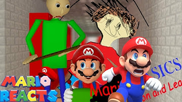 Baldi Is Back To Get Me | Mario Reacts To SM64: Mario