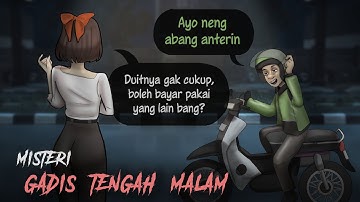 Misteri Gadis Tengah Malam (3D) | Kartun Hantu Ojol , Cerita Horor Ojek Online