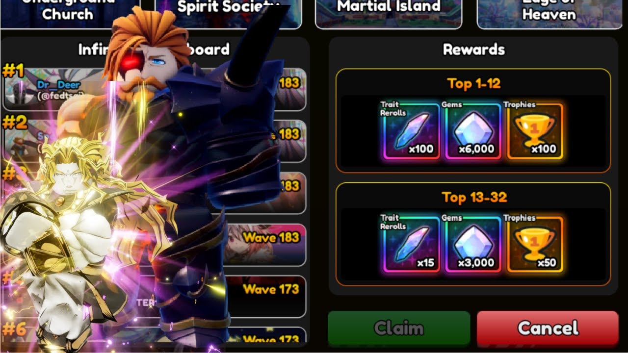 I tried to get top 1 in inf LB | Anime Vanguards