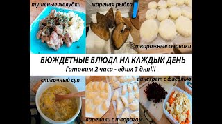 Бюджетные блюда на каждый день!. Заготовка еды нам 3 дня! Что приготовить на завтрак,обед и ужин!!!