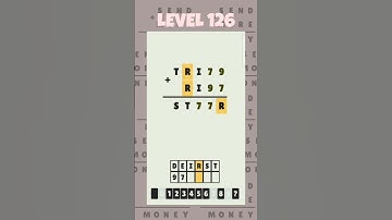 Level 126 - Cryptarithm: android game math  #cryptarithm #mathematics #matematika #maths
