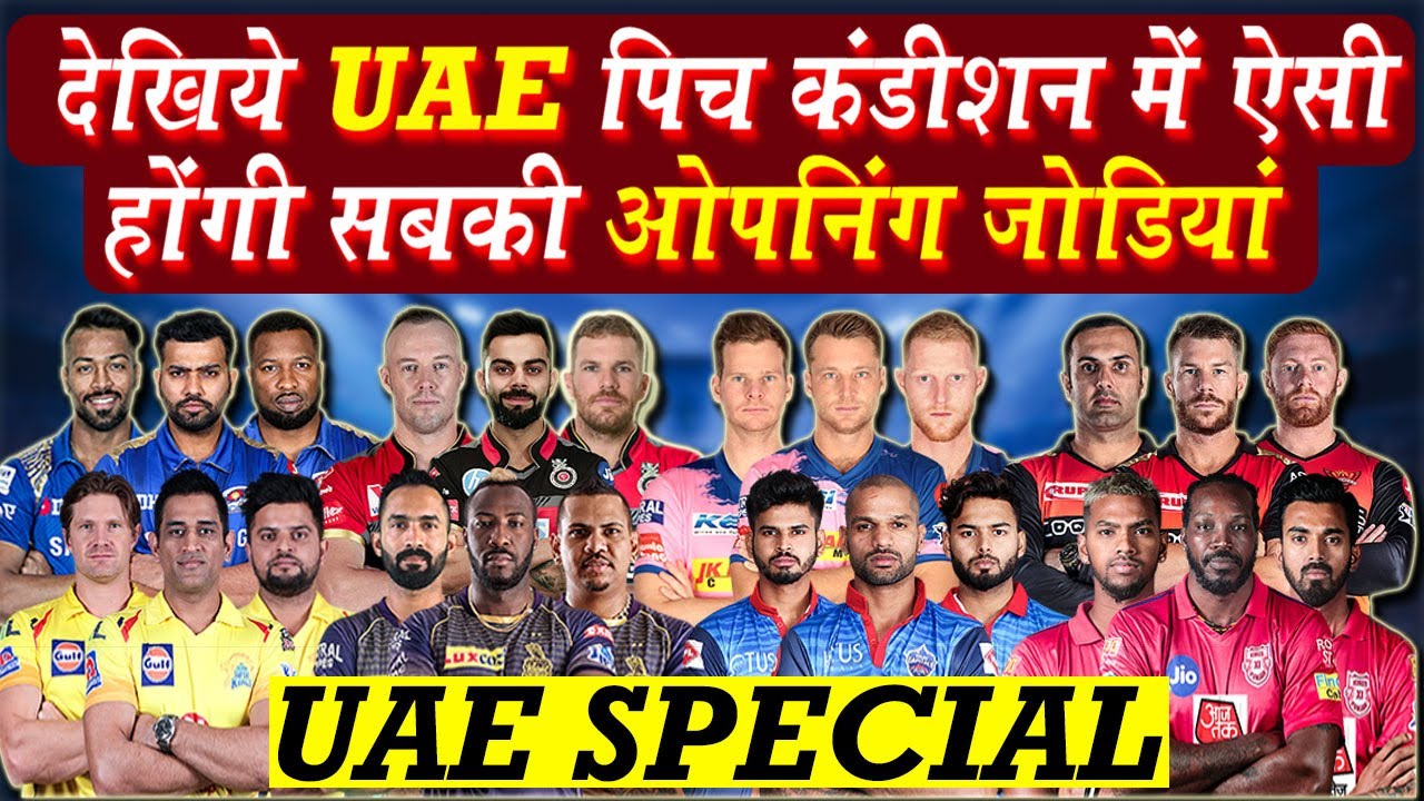 IPL 2020 OPENERS ANALYSIS OF ALL TEAMS | IPL 2020 NEW BATTING LINEUPS IN UAE CONDITIONS